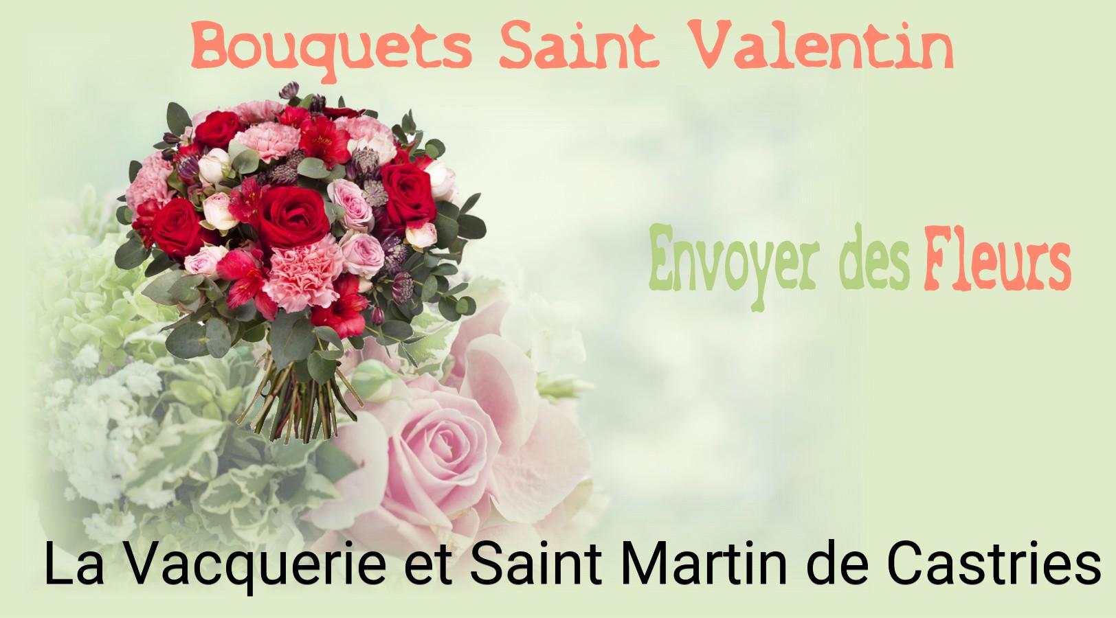 Roses de Saint-Valentin livrées à La Vacquerie-et-Saint-Martin-de-Castries